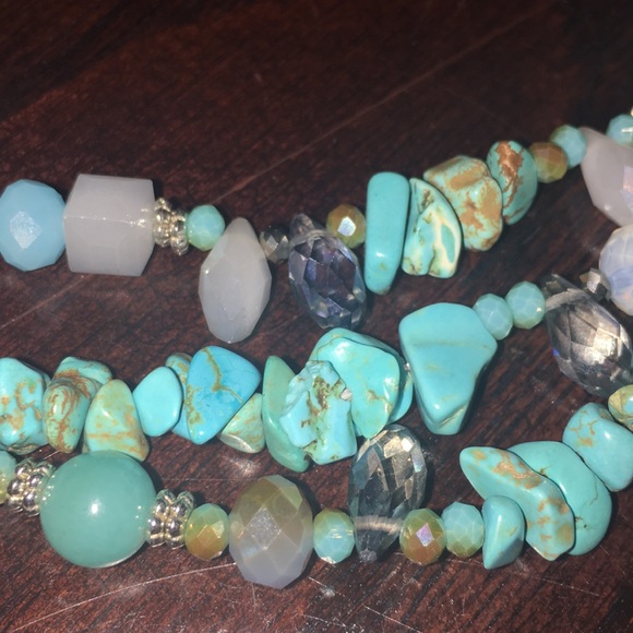 💎Three strand turquoise necklace - Picture 7 of 10